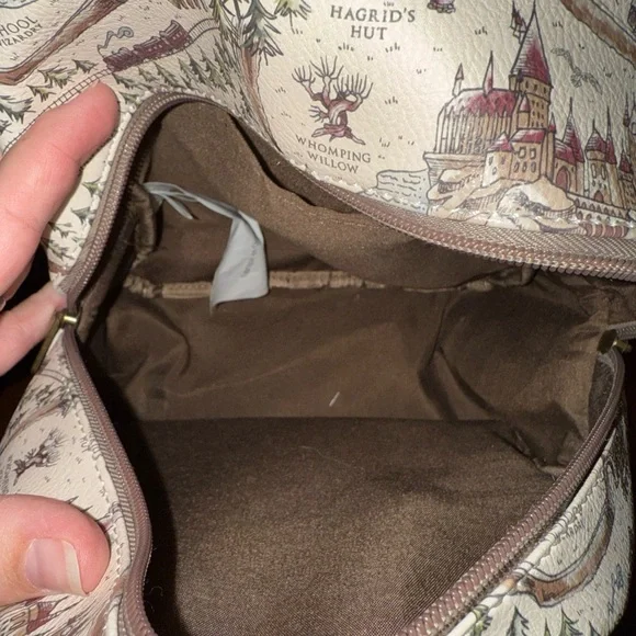 Loungefly Cream and Brown Harry Potter Backpack - Picture 4 of 4